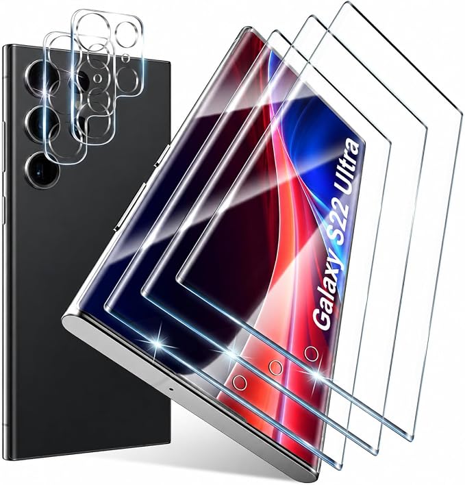 for Samsung Galaxy S22 Ultra Screen Protector 5G, Ultrasonic Fingerprint by JavoYion
