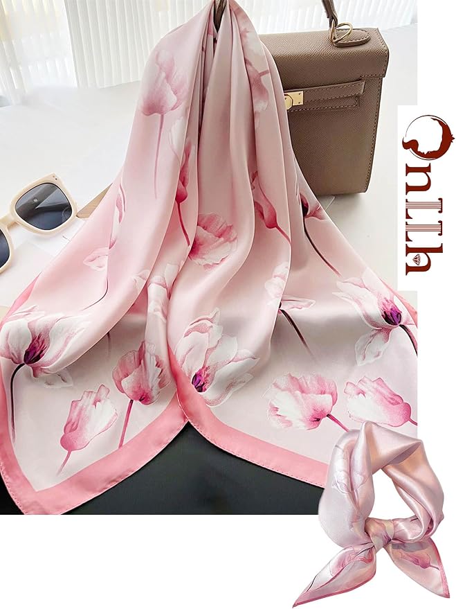 Silky Scarf for Women Lightweight Satin Bandanas Neck Hair Wrap For Sleeping - Image 4