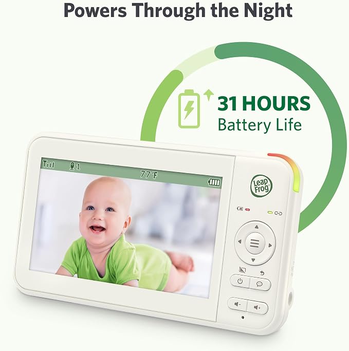LeapFrog LeapView Twoo Video Baby Monitor, 5-Inch Screen, 360° Coverage Owl - Image 11