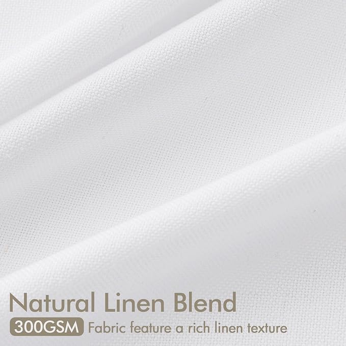 ANRODUO Memory Trained Pinch Pleated Curtains 96 Inches Long, Viral Linen Pinch - Image 4