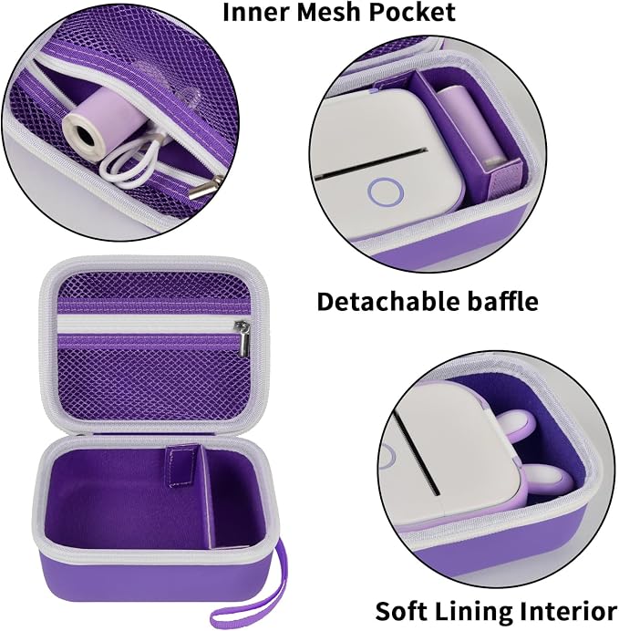 ANKHOH Label Maker Case for Memoking T02/ for Phomemo M02/ M02S/ M02 Pro/ Q30S/ - Image 3