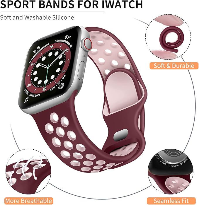 Lerobo Compatible with Apple Watch Band 45mm Series 9 44mm SE 3 46mm 11 10 42mm - Image 8