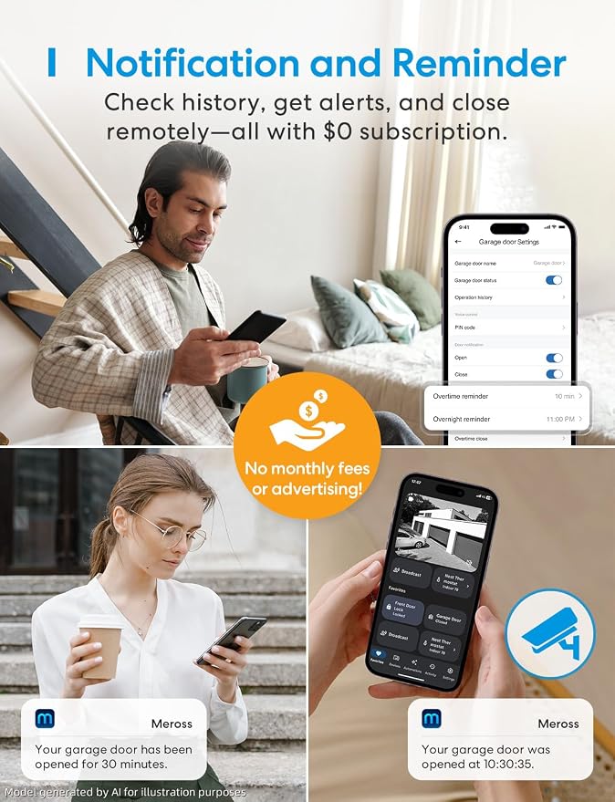 meross Smart Garage Door Opener Remote, Compatible - Image 6