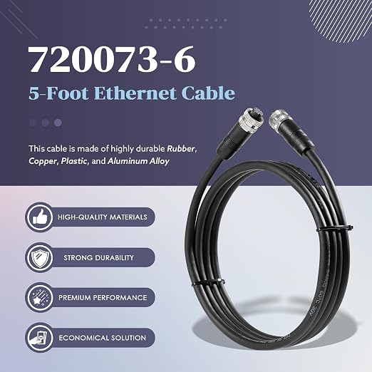 720073-6 Ethernet Cable AS EC 5E, 5-Foot Ethernet Cord, - Image 5