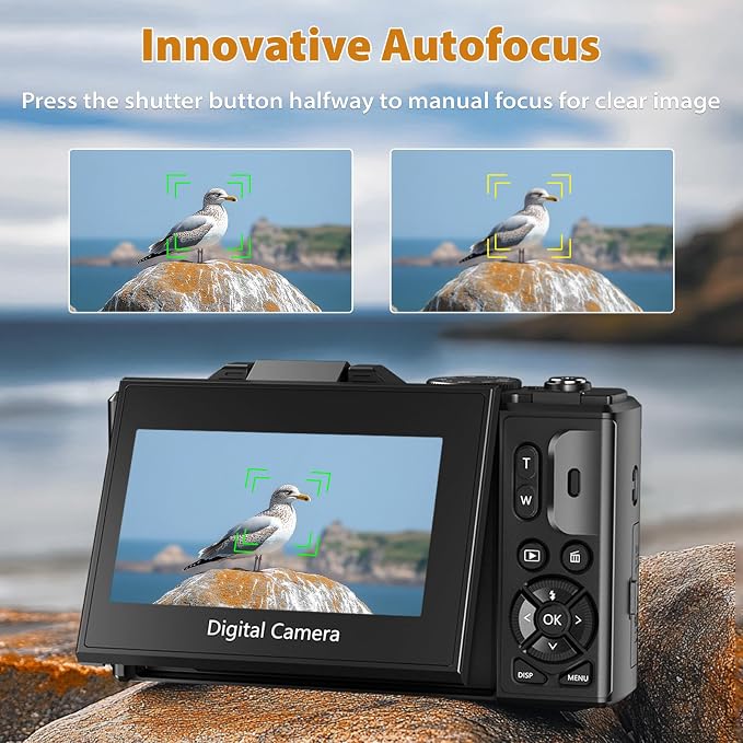 4K Digital Camera for Photography, 4K 64MP Vlogging Camera for YouTube - Image 3