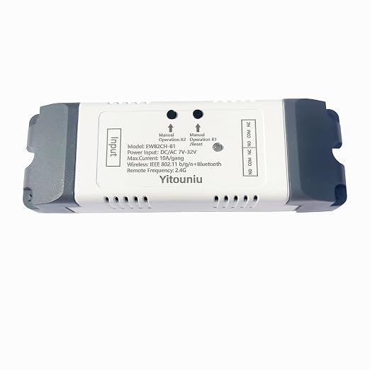 EWeLink 2CH 7-32V WiFi RF Wireless Switching Relay, Point Self-Locking by Unknown