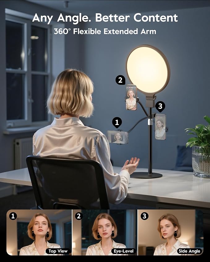 1300 Lumens Ring Light with Stand - Image 5