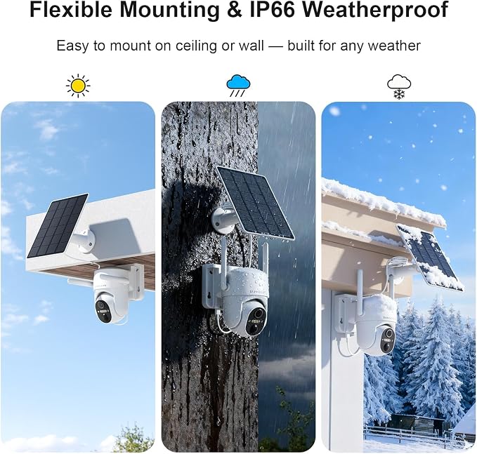 Solar Security Cameras Wireless Outdoor, Free Cloud Storage, WiFi Cameras - Image 5