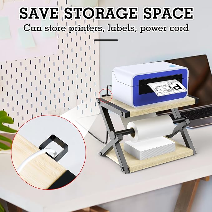 Alyoen Label Holder for Rolls and Fan-Fold Labels, Shipping Thermal Label - Image 3
