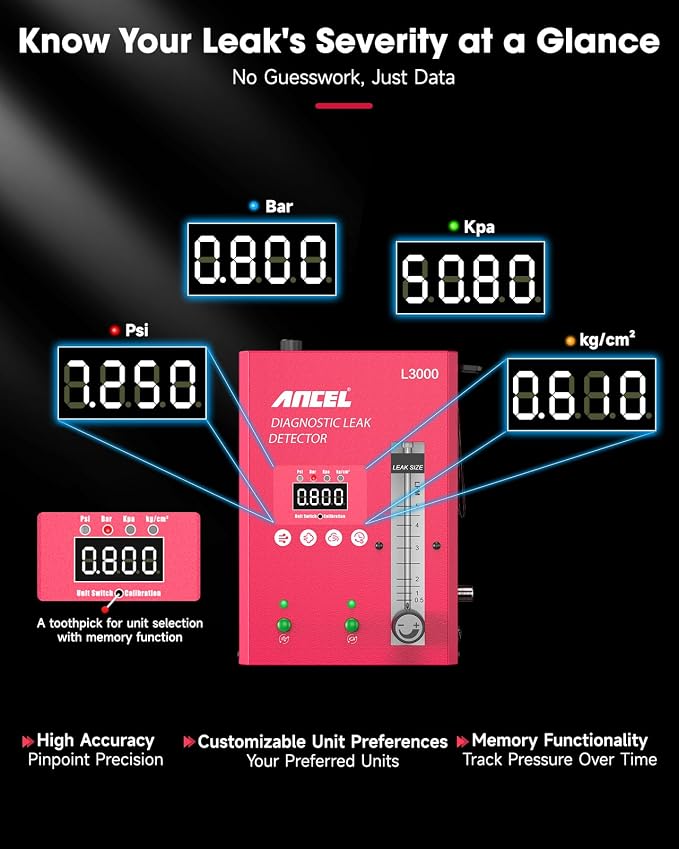 ANCEL L3000 Digital Automotive Smoke Leak Detector - Image 7