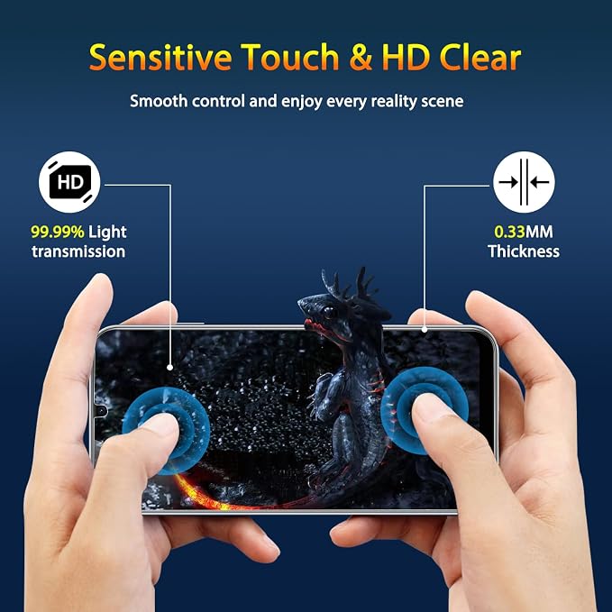 QsmQam 3 Pack Screen Protector for Samsung Galaxy A16 4G/5G + 3 Pack Camera - Image 3