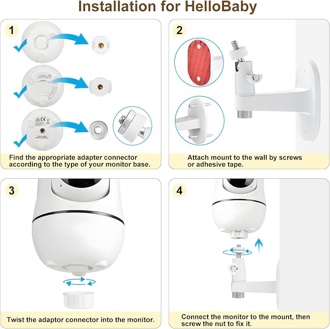 Adjustable Baby Monitor Wall Mount - Image 5