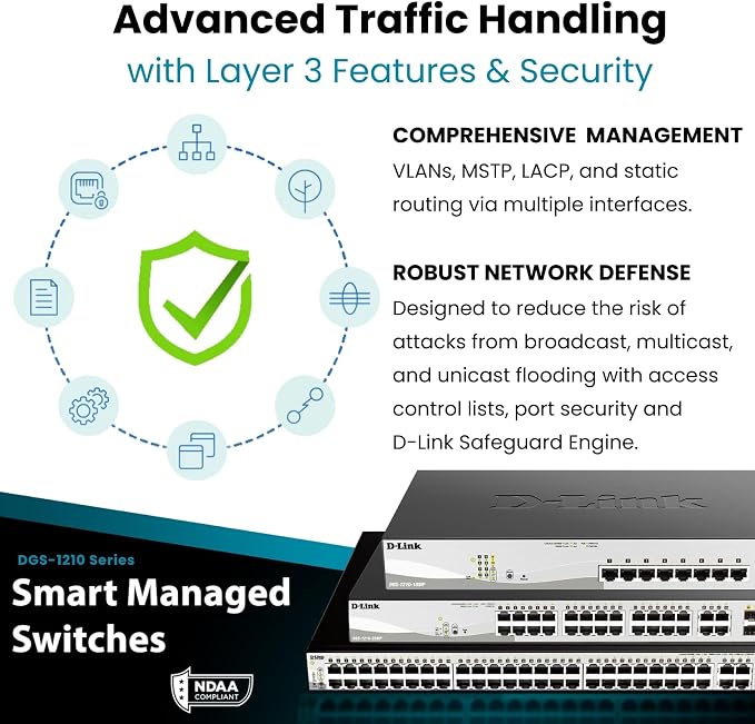 D-Link Systems 52-Port Gigabit Web Smart Switch including 4 Gigabit SFP Ports - Image 4