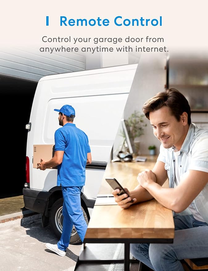 meross Smart Garage Door Opener Remote, APP Control, Compatible - Image 3
