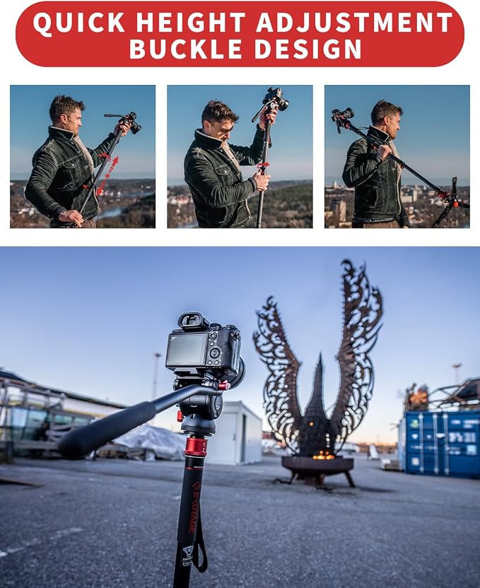 IFOOTAGE 71”Carbon Fiber Monopod - Image 6