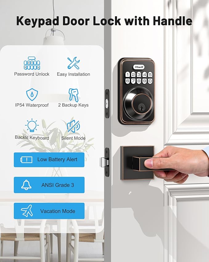 Zowill Keyless Entry Door Lock - Image 5