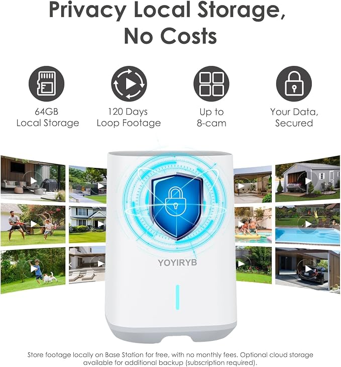 4K Security Cameras Wireless Outdoor, No Subscription, -15°F Cold, Ethernet - Image 10