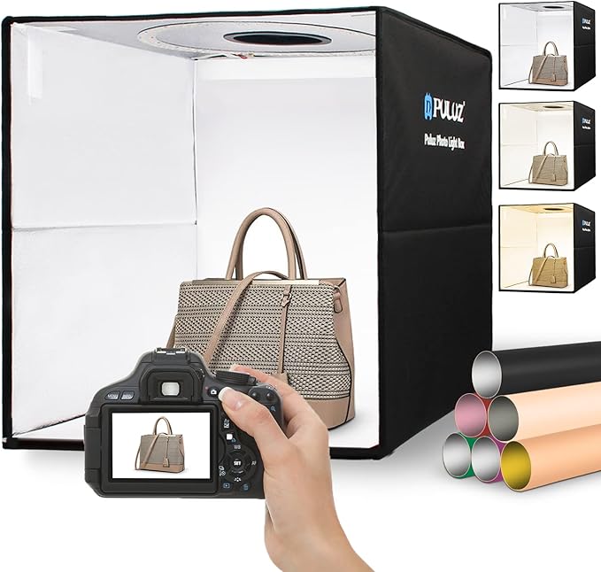 Portable Photo Studio Light Box, PULUZ 16"x16" Professional Dimmable Shooting by PULUZ