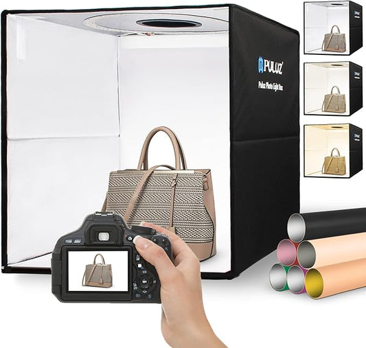 Portable Photo Studio Light Box, PULUZ 16"x16" Professional Dimmable Shooting by PULUZ