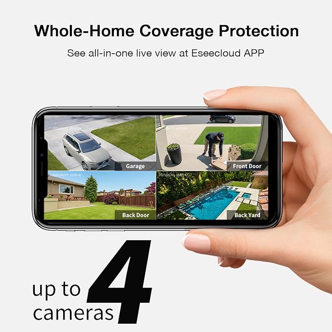 ELYSOO Solar Security Cameras Wireless Outdoor, 64GB Local Storage Included - Image 4