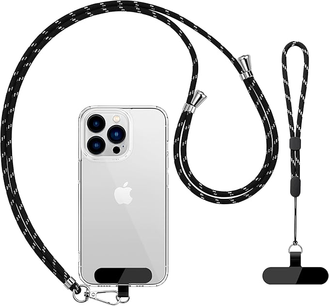 CACOE Phone Lanyard 2 Pcs-1 Pcs Adjustable Neck Strap, 2 Pads, Universal by CACOE