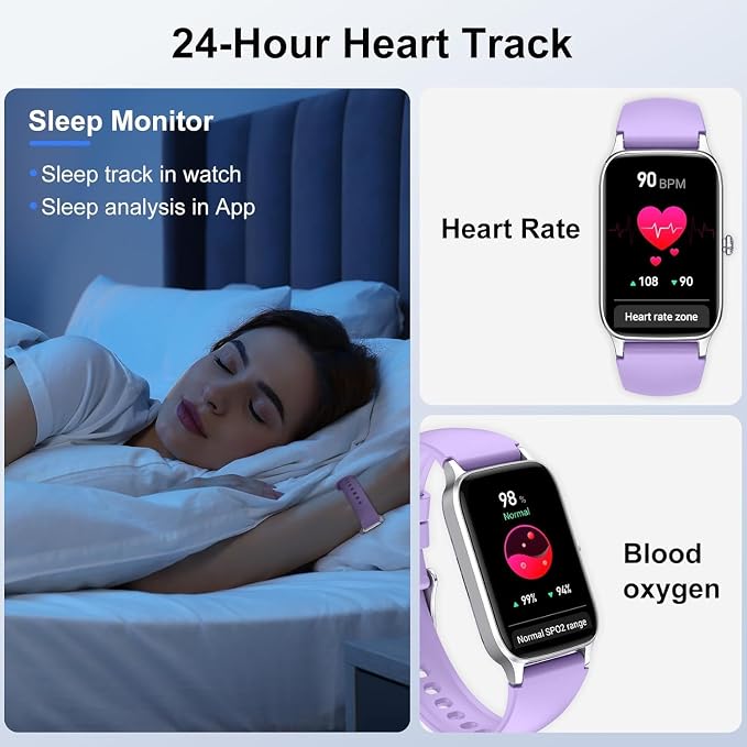 Smart Watch for Men Women, 1.57" Smartwatch, Fitness Tracker - Image 3