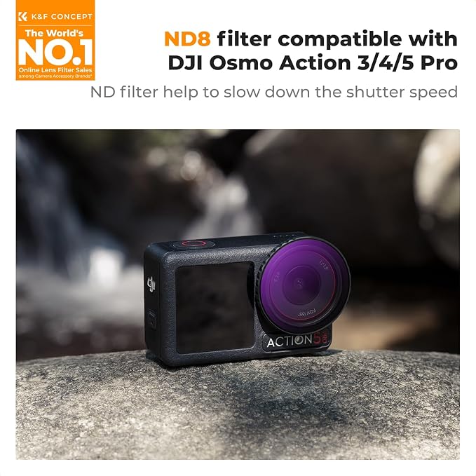 K&F CONCEPT Push in Fit ND8 Lens Filter - Image 2