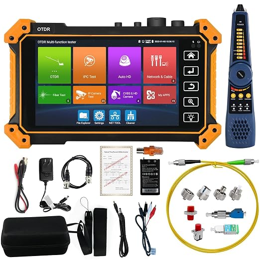OTDR Fiber Optic Tester, WANLUTECH 1310/1550nm OTDR Event Map OPM OLS VFL CCTV by WANLUTECH