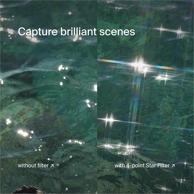 Urth 72mm 3-in-1 Star Lens Filter Kit — 4, 8 Point Starburst Effects - Image 5