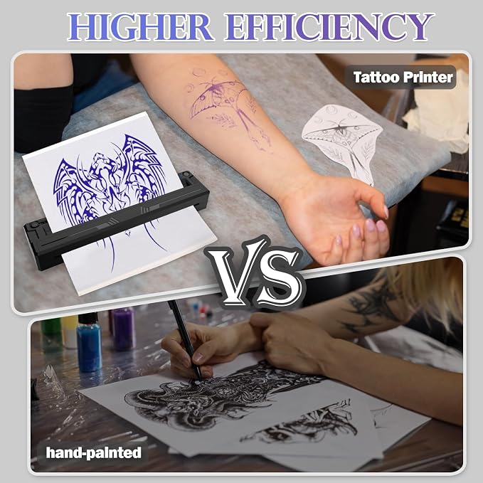 Wireless Tattoo Stencil Printer, Portable Bluetooth Thermal Tattoo Printer - Image 7