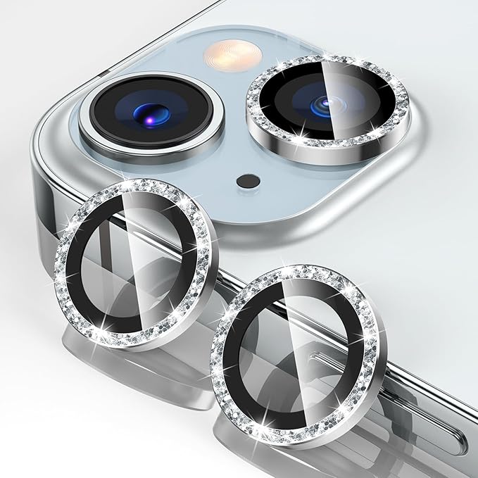 Tensea for iPhone 15 / iPhone 15 Plus Camera Lens Protector, 9H Tempered Glass by Tensea