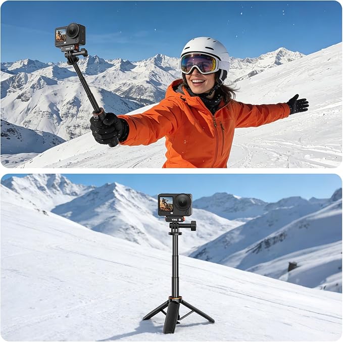 VRIG TP35 Auto Pop Open Extendable Mini Camera Tripod, Portable Small Handle - Image 5