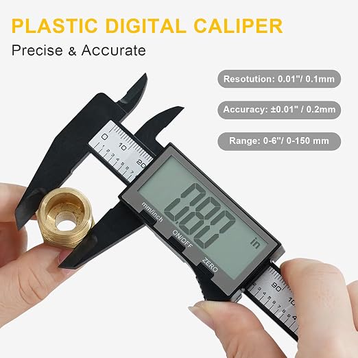 Digital Caliper, Sangabery Dial Caliper 6 Inch - Image 5