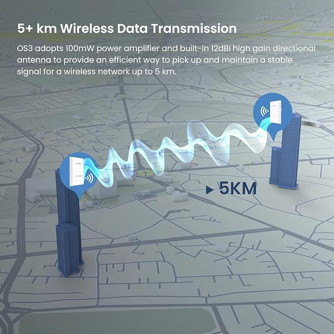Tenda Point to Point Wireless Bridge | 5KM+ PtP Outdoor CPE | 5.8GHz 867Mbps - Image 2
