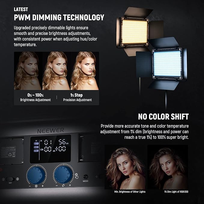 NEEWER RGB1200 RGB LED Video Light Panel - Image 3