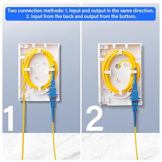 Fiber Optic Terminal Junction Box 2 Ports Fiber Panel Desktop Box - Image 4