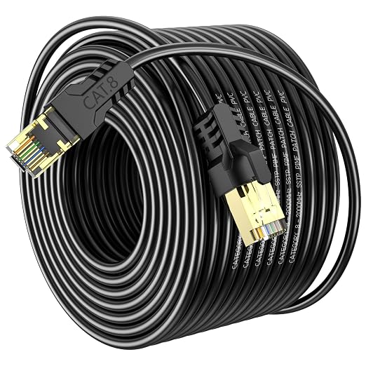 Cat 8 Ethernet Cable 250FT, High Speed 40Gbps, by Unknown