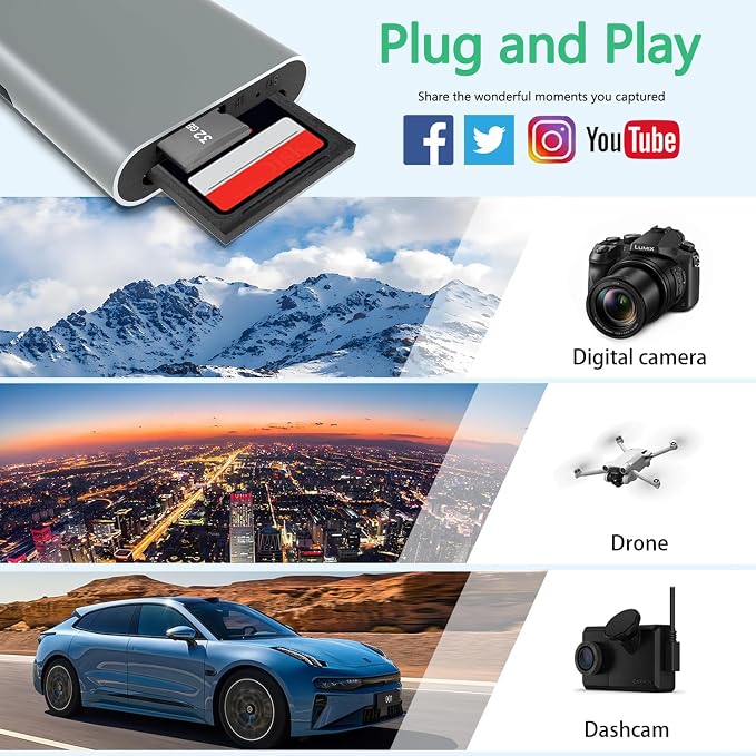 Memory Stick Pro Duo Adapter - 4 in 1 SD/TF/MS/XD Card Reader - Image 5