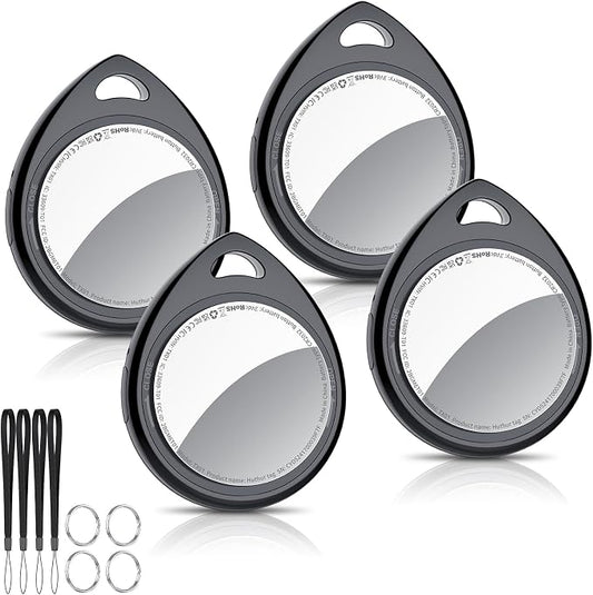 Air Tracker Tags-4 Pack, 5.3 Bluetooth Tracker Work by QCOQ