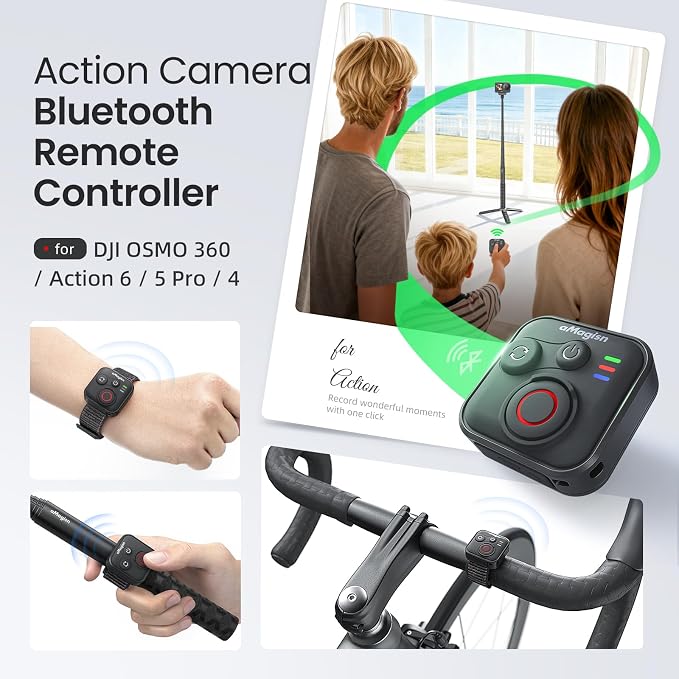 YDW Bluetooth Remote Control for DJI Osmo Action 6/Osmo Action 5 Pro/Action - Image 2