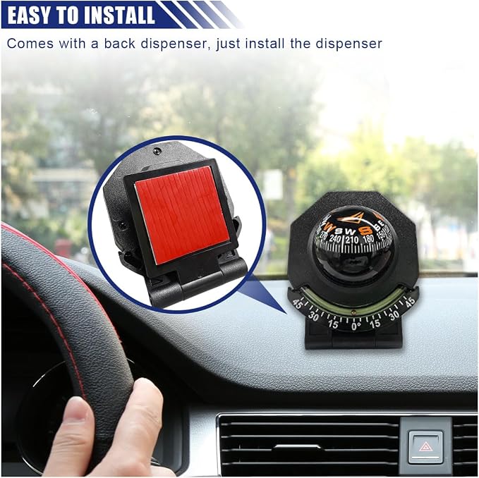 Car Compass, Car Dashboard Compass Ball - Image 5