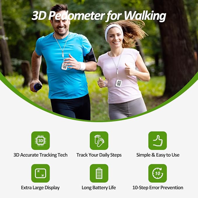 3D Pedometer for Walking, Simple Step Counter for Walking - Image 2