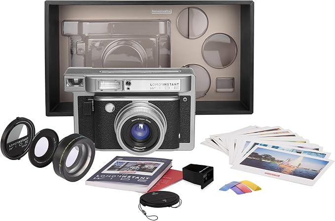 Lomography Lomo'Instant Wide Camera & Lenses Monte Carlo Black Leather - Image 6