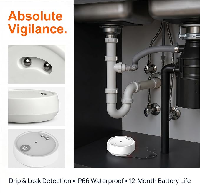Water Leak Detector, Loud Siren Drip Alarm Sensor - Image 3