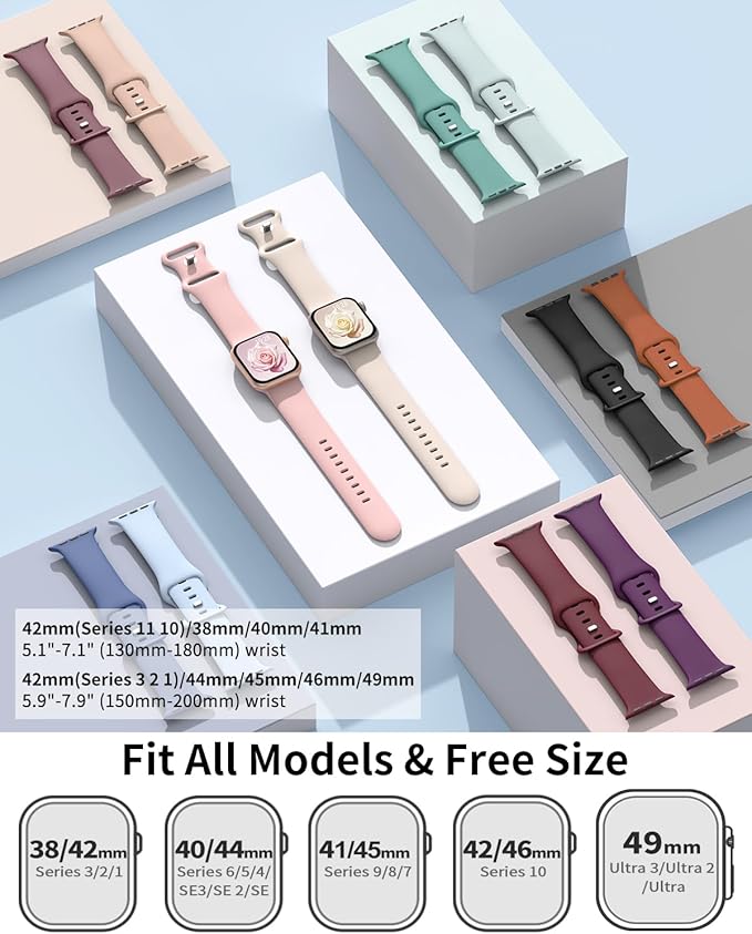 6 Pack Sport Bands Compatible - Image 3