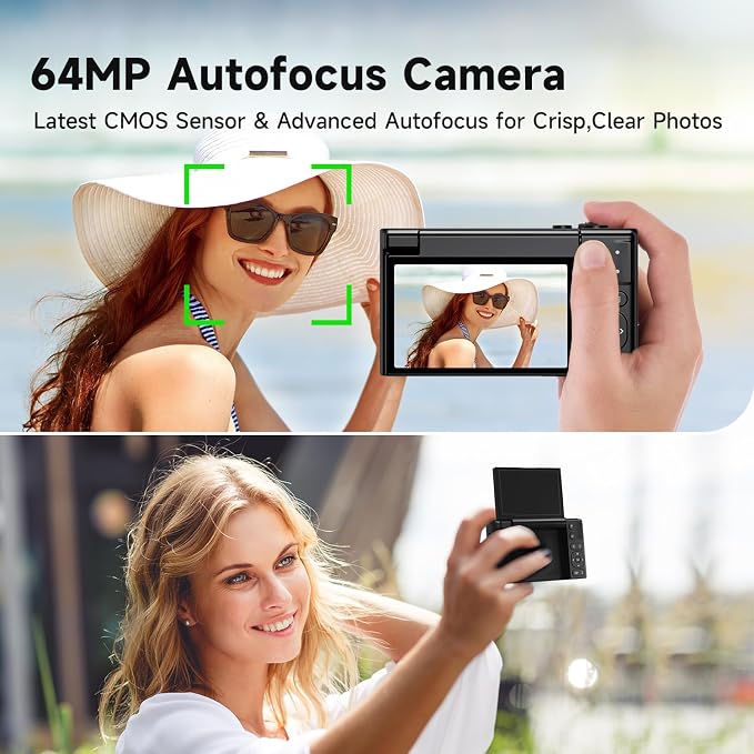 4K Digital Camera for Photography, 64MP Vlogging Video Camera for YouTube - Image 4