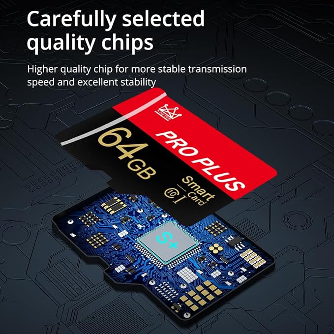 3 Pack Memory Card 64GB with Adapter, High Speed TF Card, UHS-I C10 A1 Memory - Image 5