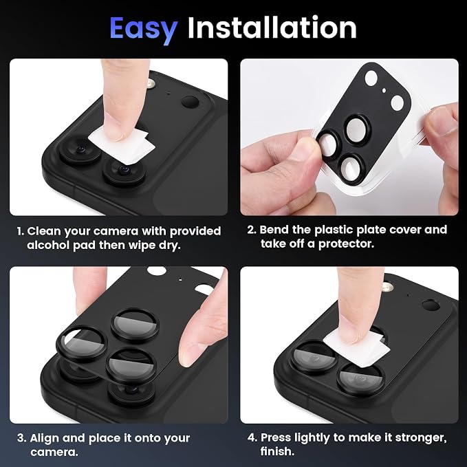 Tensea for iPhone 17 Pro Max Camera Lens Protector, Metal Aluminum Alloy - Image 7