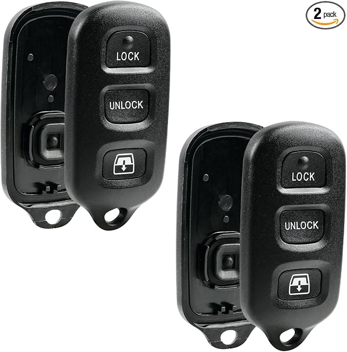 2X for Toyota 4Runner Key Fob Cover Shell Case & Button Pad Replacement by USAREMOTE