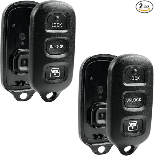 2X for Toyota 4Runner Key Fob Cover Shell Case & Button Pad Replacement by USAREMOTE